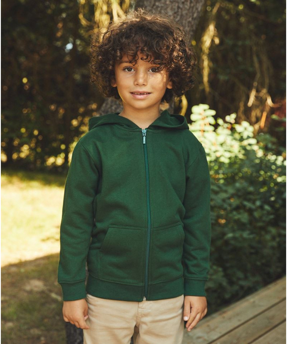 Neutral | O13301 Kids Organic Hooded Sweat Jacket