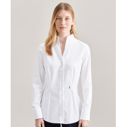 SST | Chalice Blouse Slim LSL Poplin Blouse with Chalice Collar long-sleeve