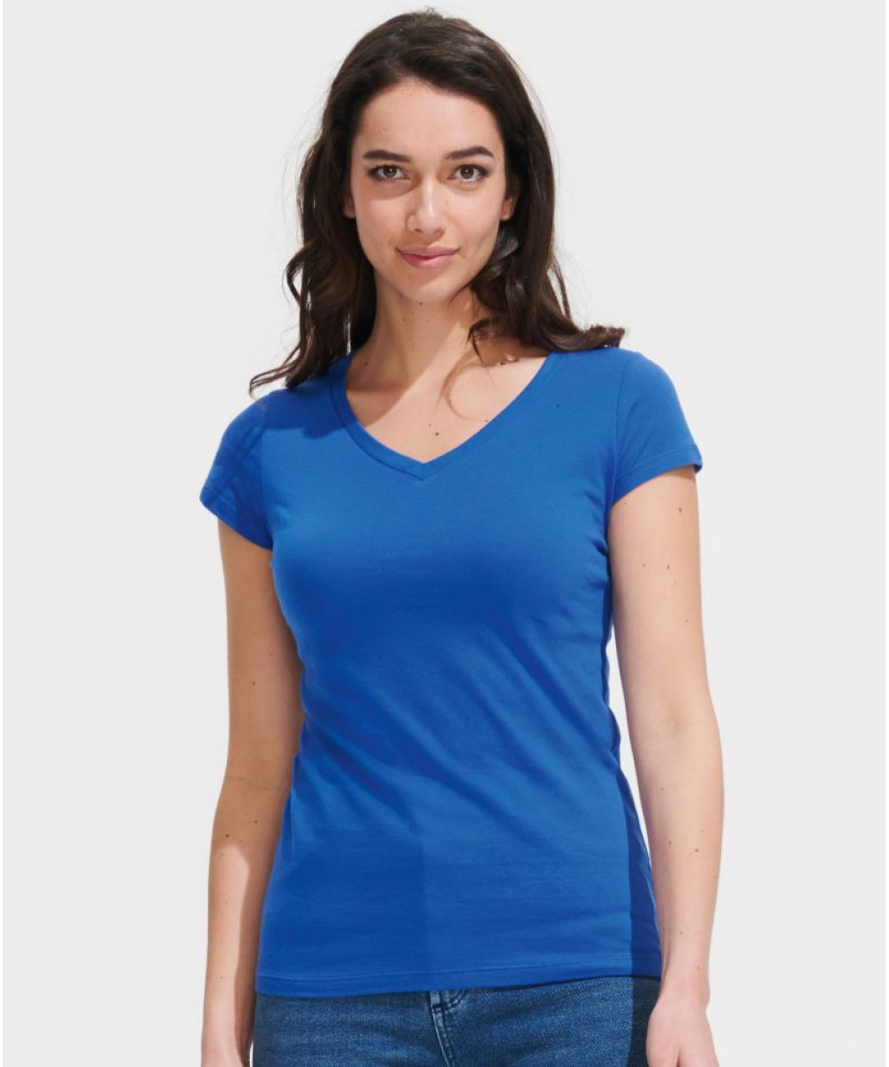 SOL'S | Moon Női V-nyakú Póló