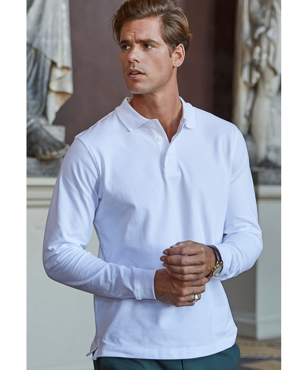Tee Jays | 1406 Men's Luxury Stretch Piqué Polo long-sleeve