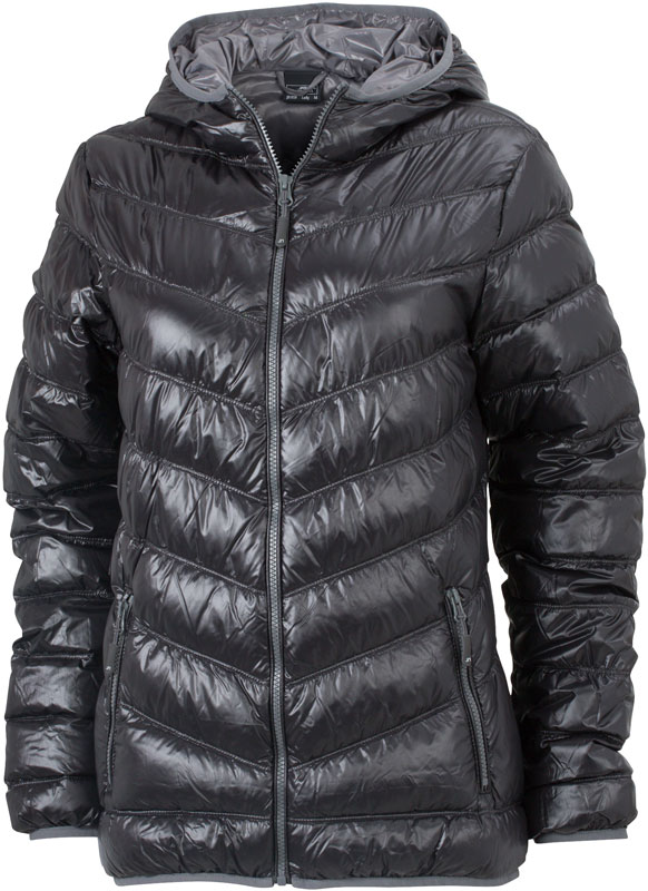 James & Nicholson | JN 1059 Lightweight Ladies Down Hooded Jacket