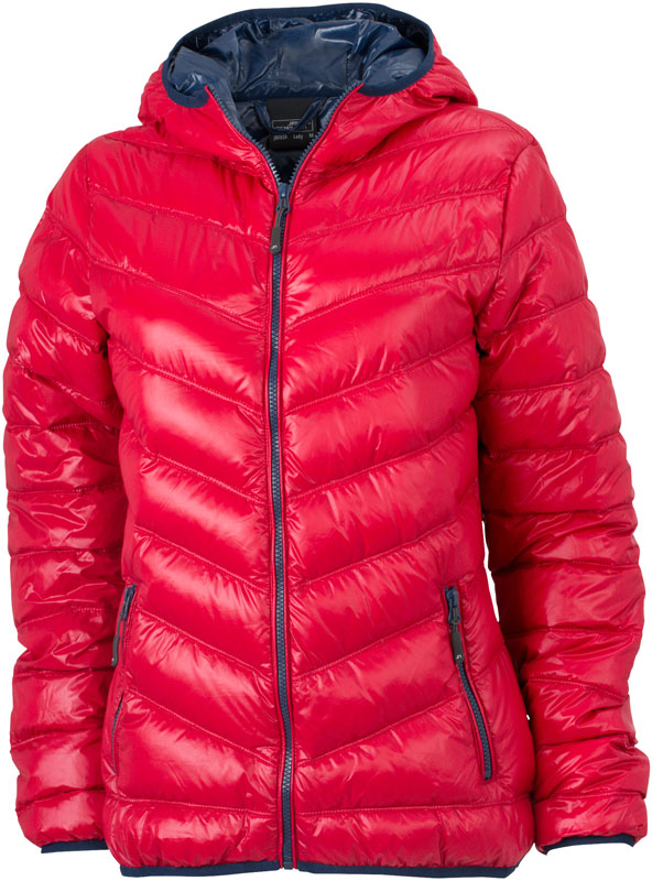 James & Nicholson | JN 1059 Lightweight Ladies Down Hooded Jacket